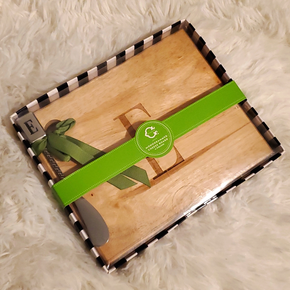 Monogrammed Cheese Board & Spreader